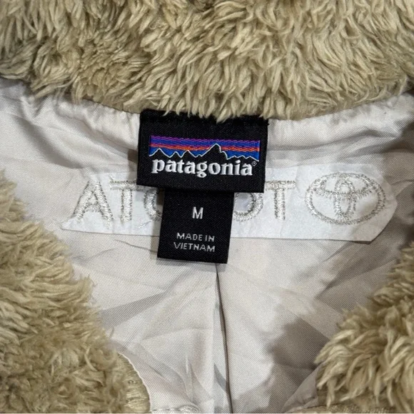 Patagonia Los Gatos Fleece Vest Teddy Sherpa Neutral Tan Full Zip Womens Medium - Picture 10 of 11